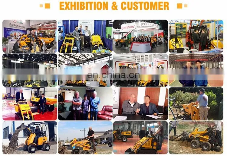 HYSOON HY200 mini wheel front end loader for sale