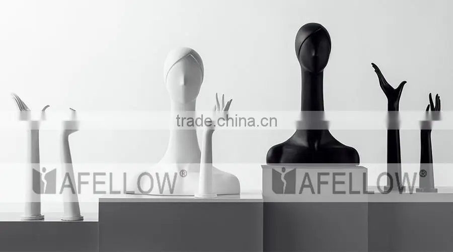 Fiberglass Woman Mannequin Head,Female Abstract head mannequin,Cheap White Head,Dispaly Jewelry/ hat /scarf H1083