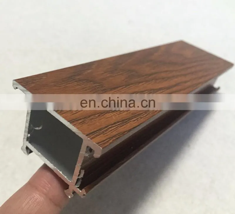 Industrial wood color wooden transfer aluminum extrusion profile