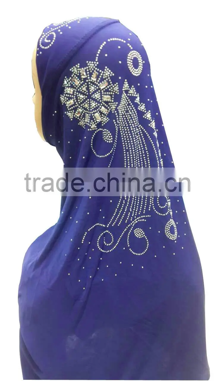 A236 Newest design fashion beaded muslim hijab