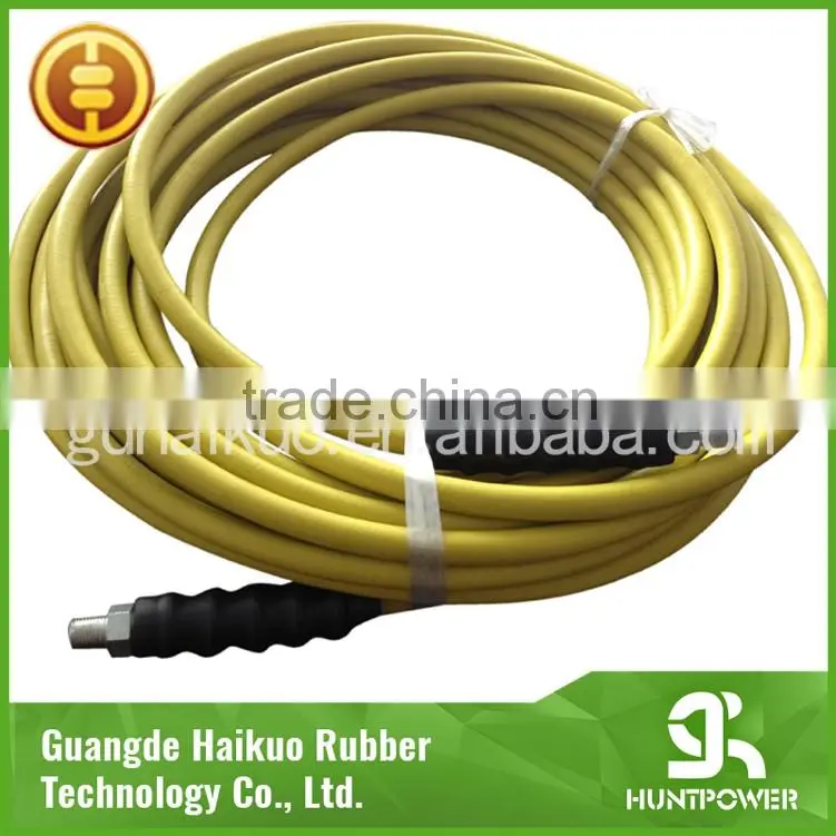 Yellow Color High Pressure Washing Hose With 4000PSI W.P