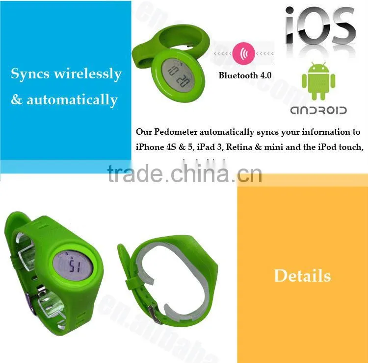 Ios 3D Calorie Pedometer Watch with Wristband