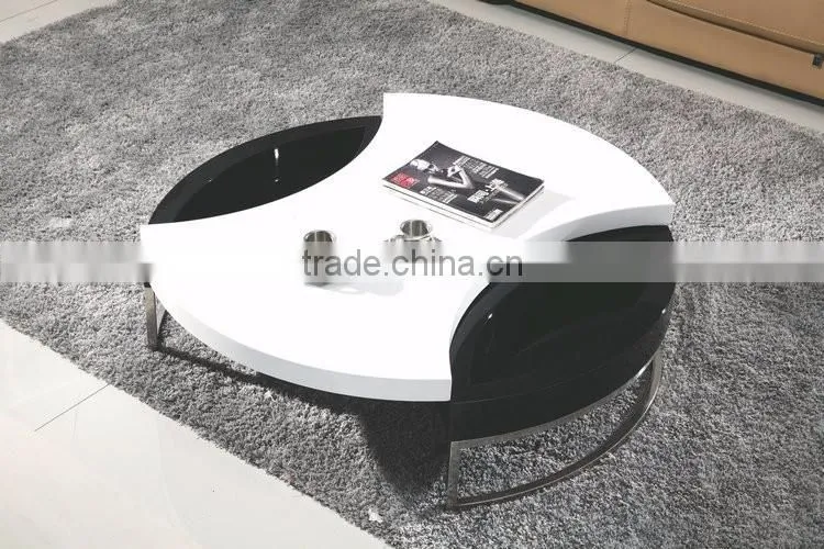 2016 MODERN WOODEN FRAME WHITE COFFEE TABLE LIVINGROOM USAGE