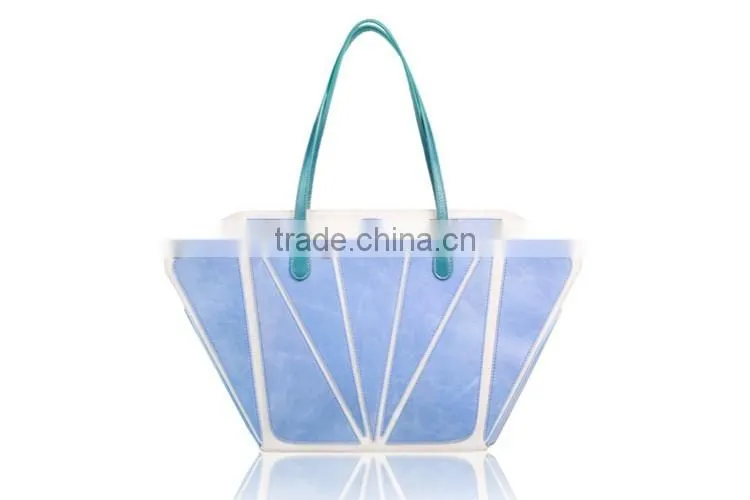Oringal Designer New Brand Genuine Real Cow Leather mix Cavans Butterfly Single Shoulder Bags Handles Handbag for Women