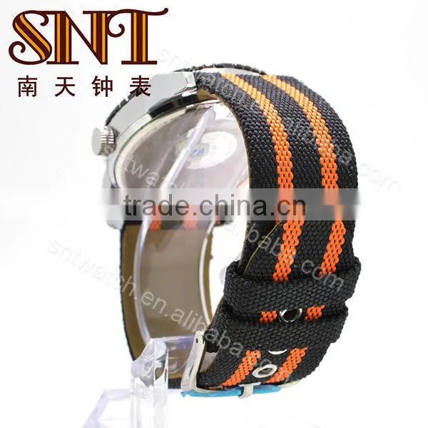SNT-NY006 fashion colorful soft mesh nylon band watch