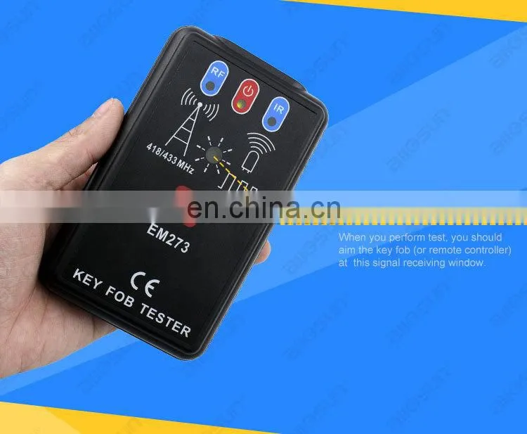 Remote Controller Tester Radio Frequency Keyfob Tester Handheld Portable Infrared Remote Test all-sun EM273