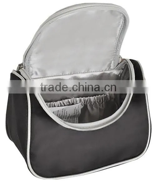 unisex cosmetic travel toiletry case bag,black OEM waterproof travel wash bag,makeup vanity bag,travel organizer makeup bag