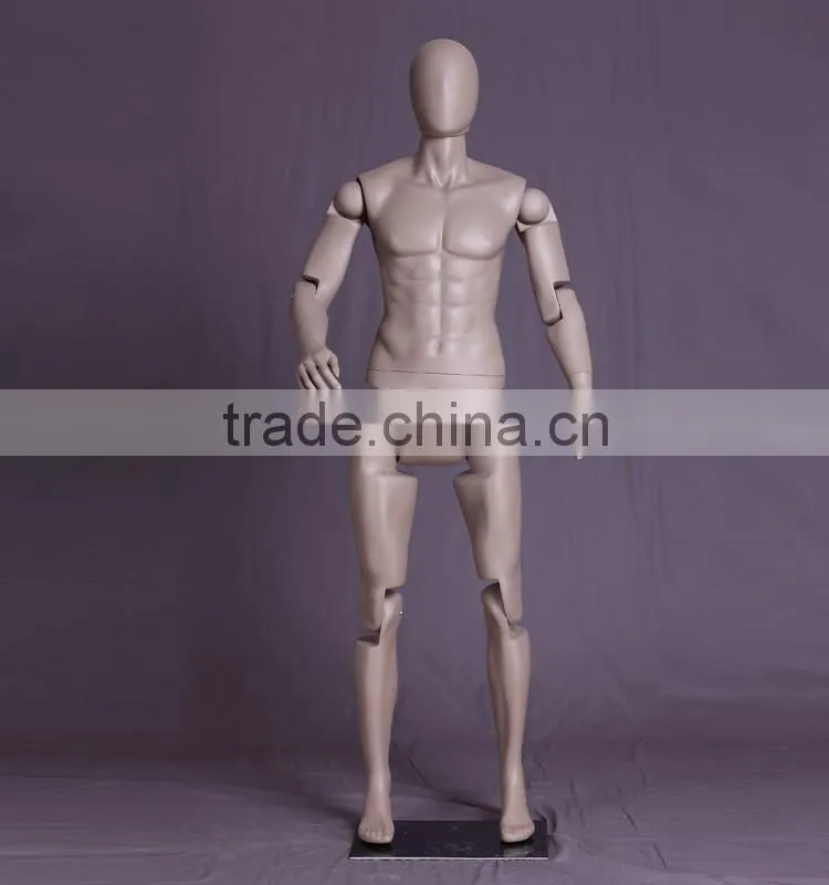full body fiberglass flexible male mannequin