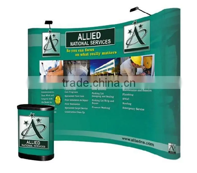 10ft Winding Pop Up Booth Pop Up Promotion booth