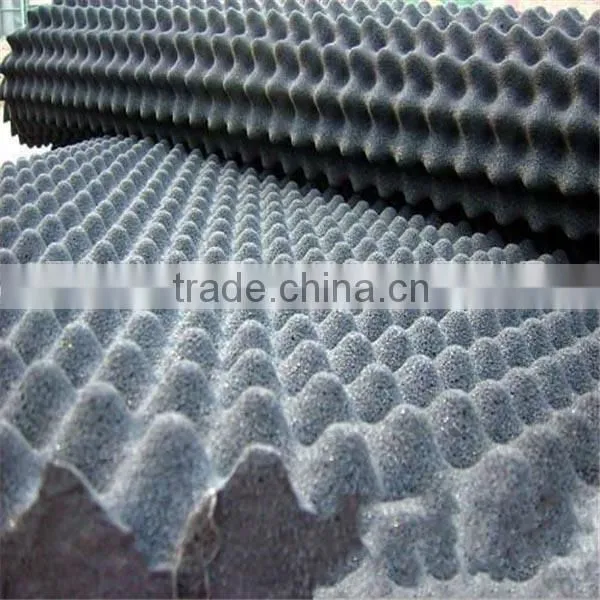 Studio interior egg crate foam