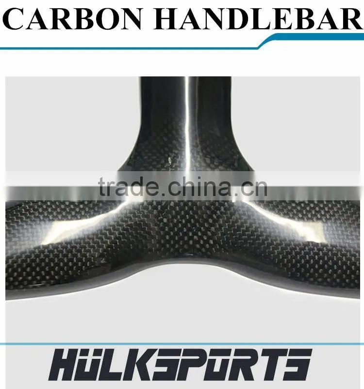 Factory Directly Supplier Carbon Road Handlebar 3K Glossy Finishing 420 mm * 90/100/110 Road Handlebar 700C Road Handle Bar