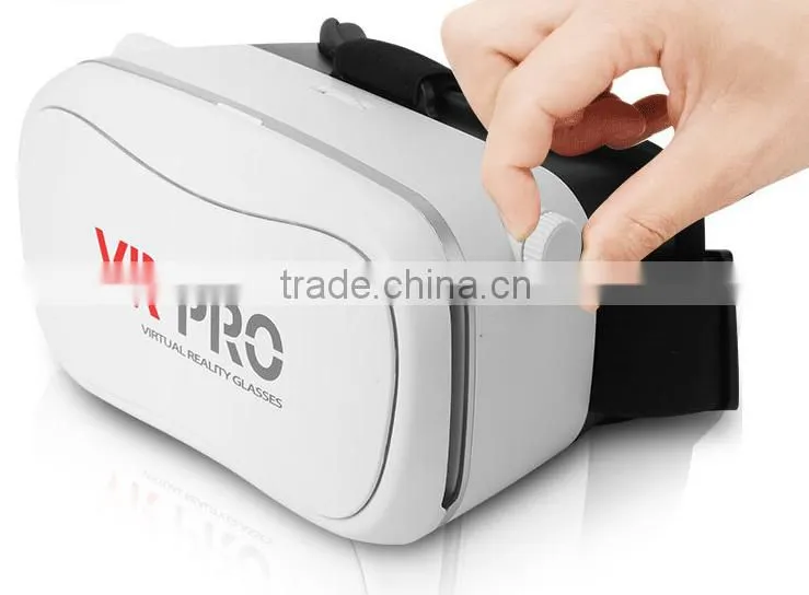 2016 Wholesale VR PRO Virtual Reality T-Shaped Straps, Comfortable Padding, Adjustable Lens with Remote