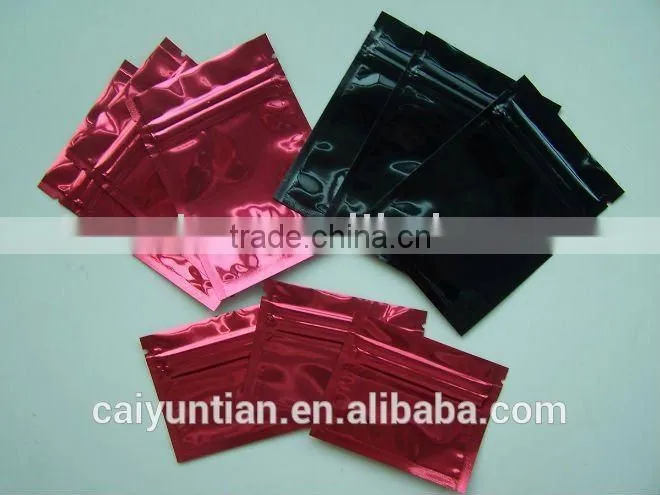 custom aluminum foil zipper bag multi-colors bags