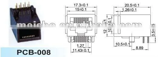 Multipurpose rj45 male connector