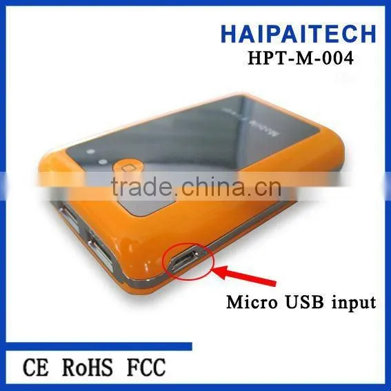 sun up battery 18650 mobile charger with led light for phone/pad/netbook