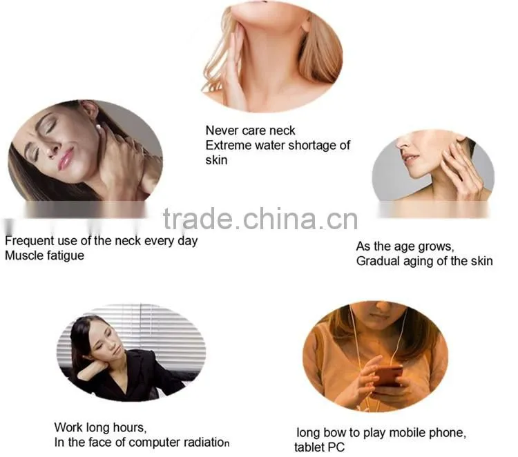 CE certificated!24K Nano Golden Collagen neck mask,High Quality Neck Mask