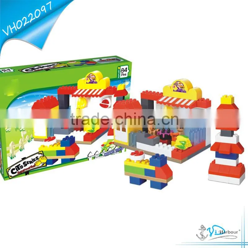 Best Education Children Plastic Building Blocks Supermarket Toy