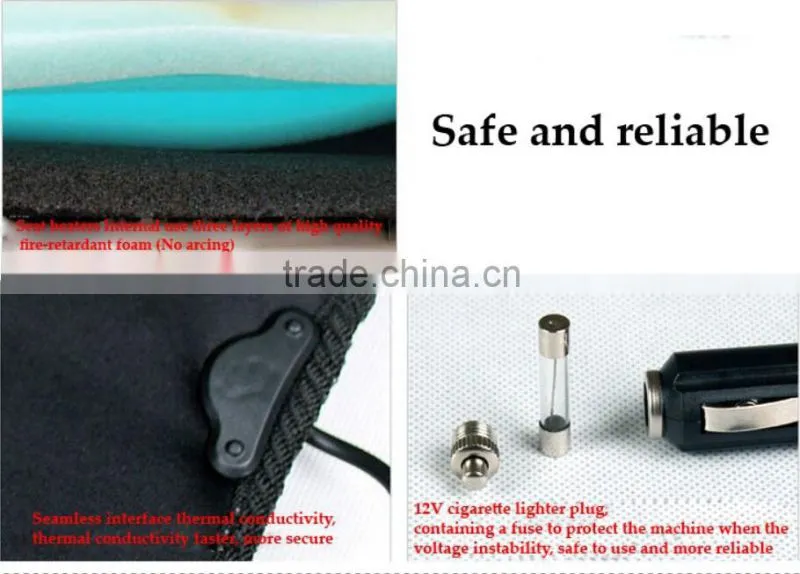 12 V aftermarket good quality and cheap price car seat heating cushion for winter exported to Europe