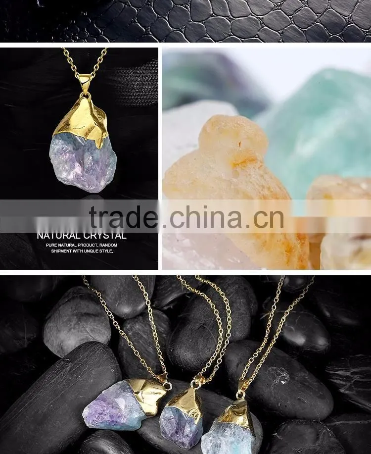 Fashion single stone pendant necklace women, Beautiful one stone pendant