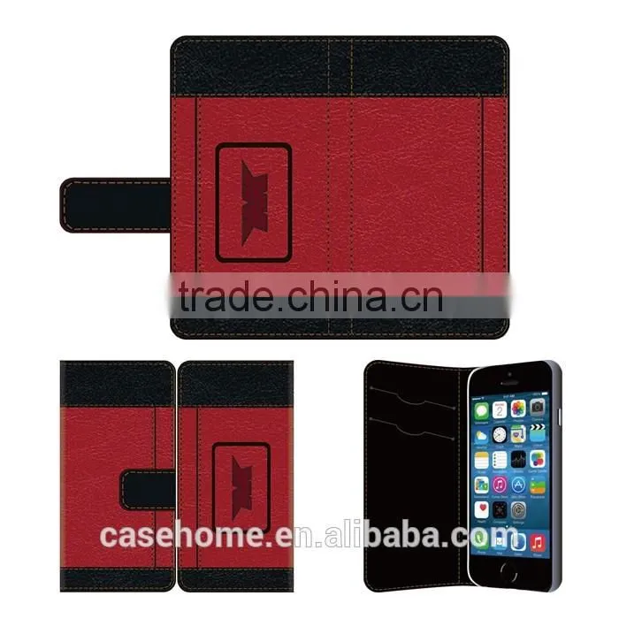 Custom Hand Made Flip Leather Case for iphone SE