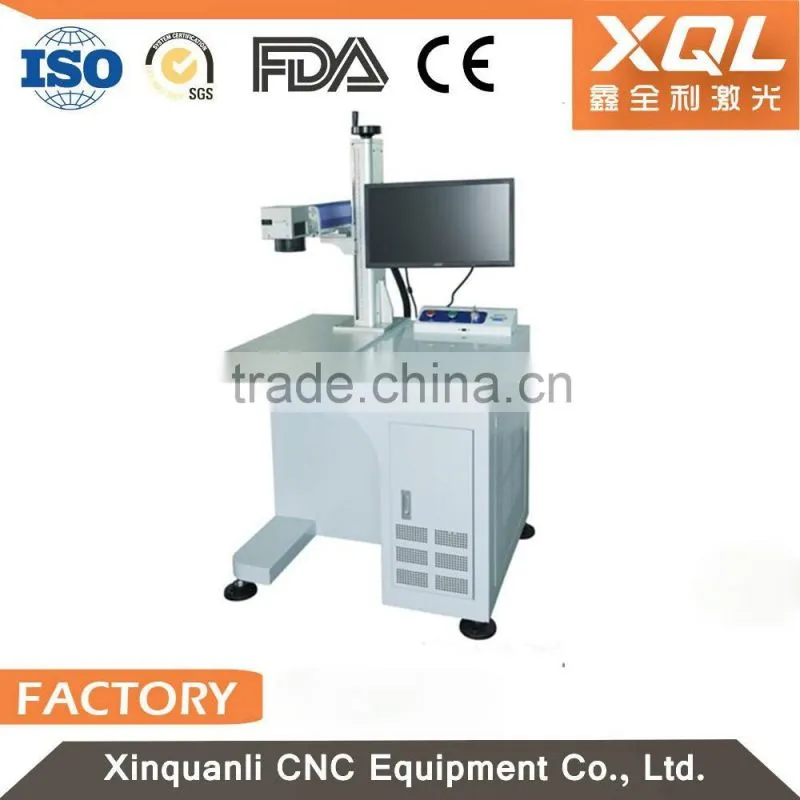 High quality portable 20Watt fiber laser marking machine for metal