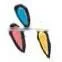3.5" natural wood color pencil in a tube with colorful sharpener cover