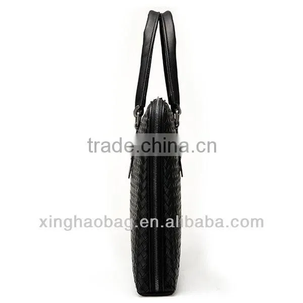 2014 fashion design of leather briefcase and business bag for men