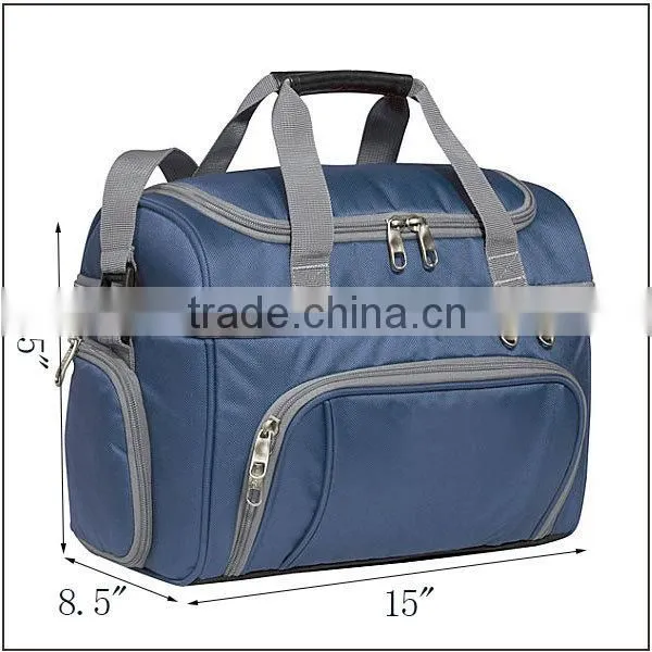 Factory price travel bag with shoe compartment folding travel bag