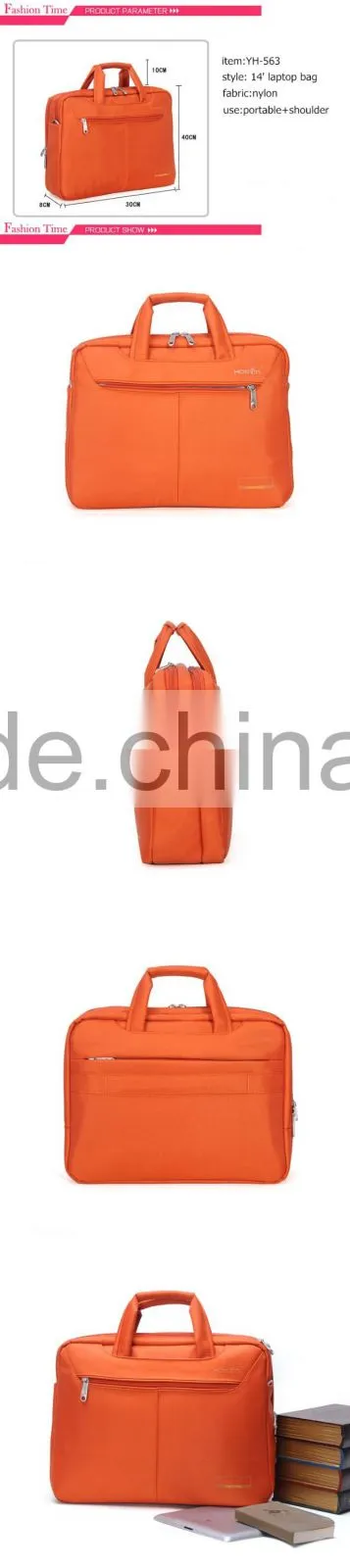 14 inch unisex colorful laptop trolley bag, briefcase bag