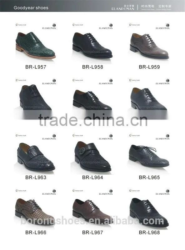 Top quality handmade goodyear welt shoes
