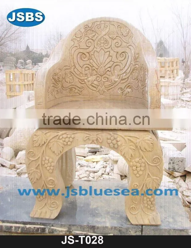 New design of red marble human statue table