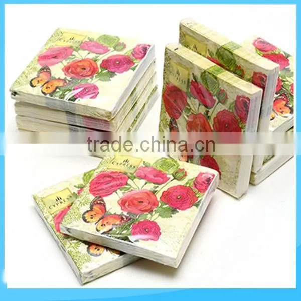 Full rinted paper Table Napkin paper napkin with several size for custom