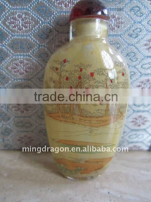 Chinese Traditional snuff box c/w Picture