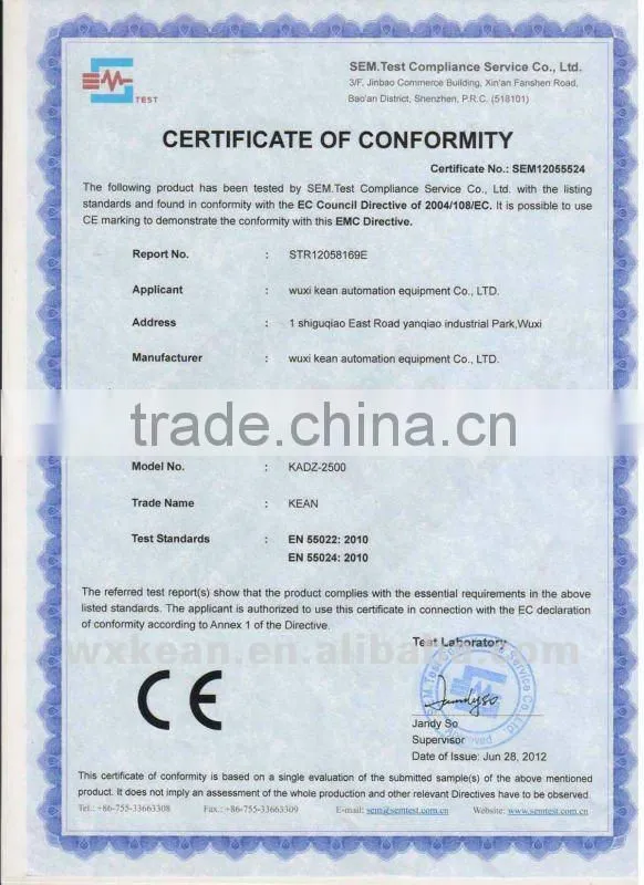 Industrial juicing machine with ISO and CE manufactured in Wuxi Kaae