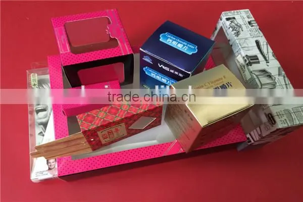 factory price pvc window paper package box for cosmetic