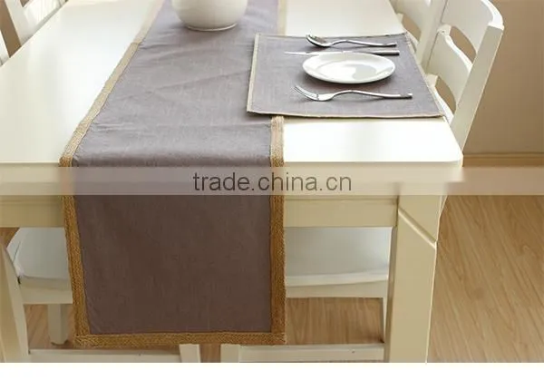 Banquet Decoration Cheap Plain Jute Woven Table Runner