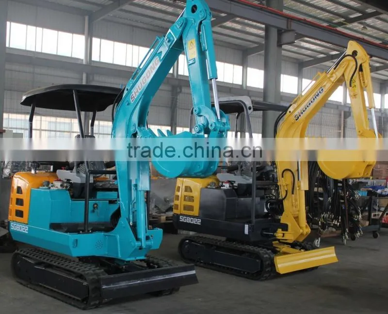 2.0Ton mini digger/2.0ton mini excavator/ hydraulic crawler excavator / 0.08m3 bucket capacity digger