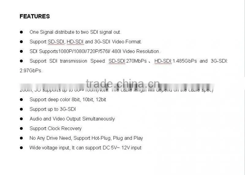 Wholesaler SD HD SDI to HDMI Converter with FULL HD 1080P supported