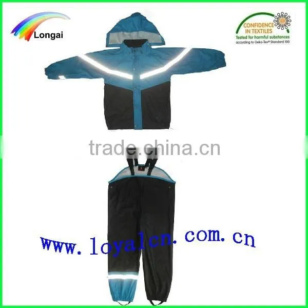 allover print children nylon rain suit