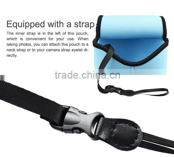 JJC Waterproof Mirrorless Camera Bag Neoprene Pouch Camera Case for Fujifilm for Nikon for Canon