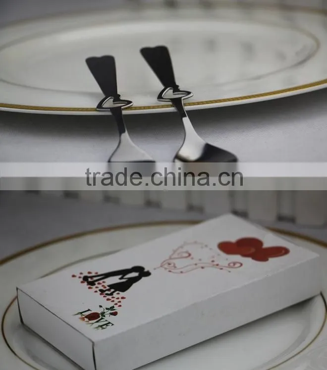 C142 new design dinner set stainless steel tableware spoon and fork