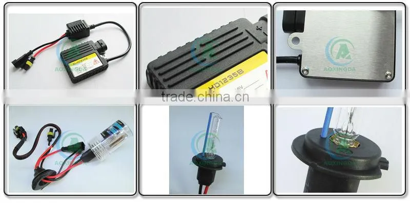 H7 HID kit headlight AC 35W with super slim ballast 4300K 5000K 6000K 8000K 10000K 12000K