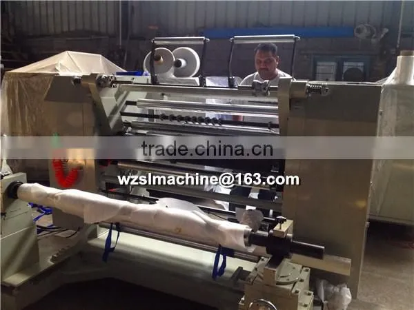 Full Automatic Coreless Pre Stretch Film SlittingRewinder Machine