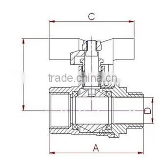 V126 Brass ball valve