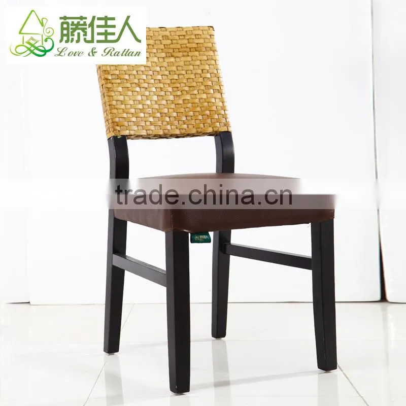 Best Selling Good Quality New Design Coffee Shop Cafe Restaurant Starbucks Hotel Wicker Rattan Wooden Dining Room Chair