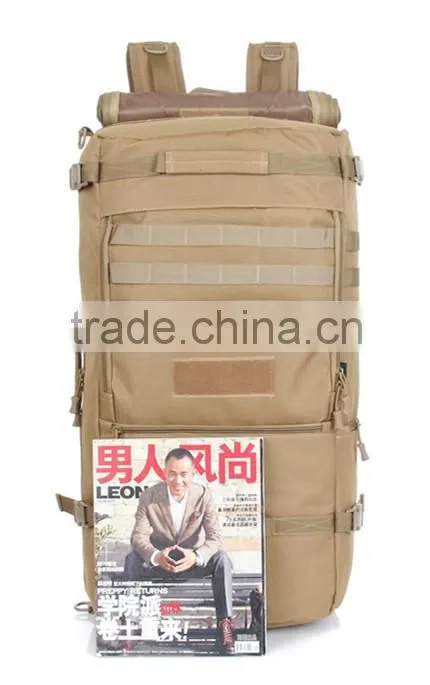 Outdoor waterproof large molle tactical military camouflage backpack