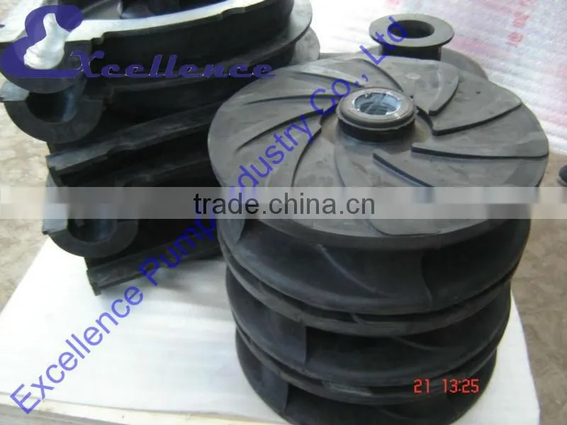 High Quality Centrifugal Abrasion Resistant Slurry Pump Impeller