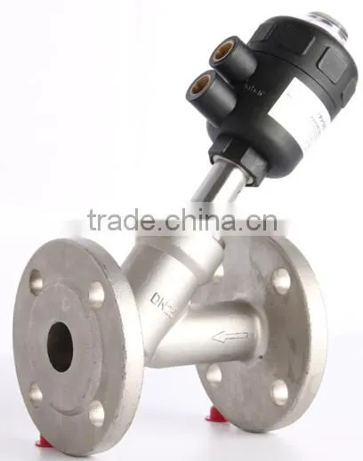 Plunger Pilot Long life cycle mass flow angle seat valve