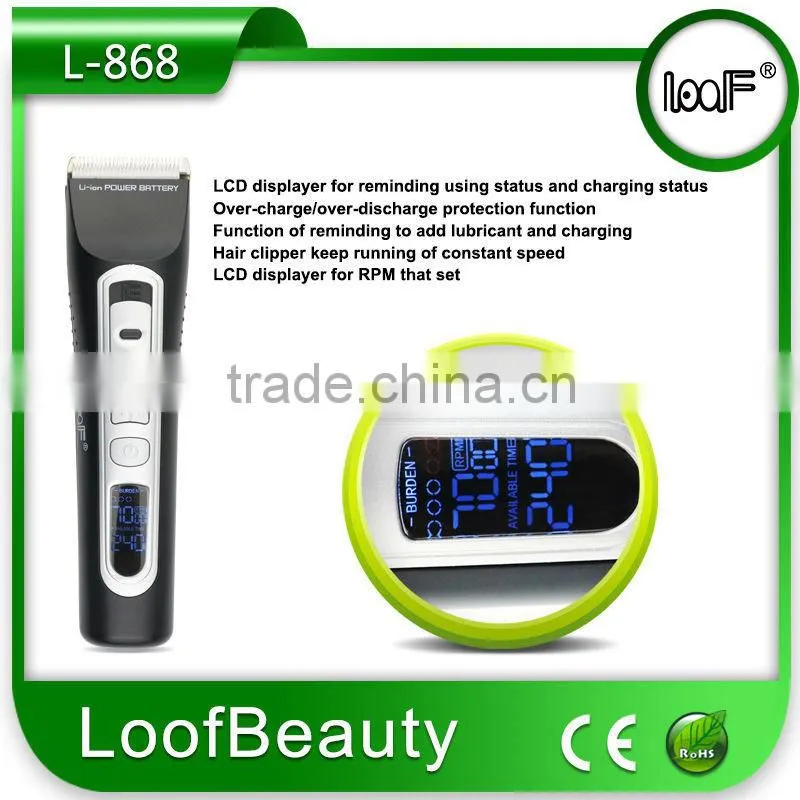 Loof L-868 professional rechargeable hair clipper accept OEM