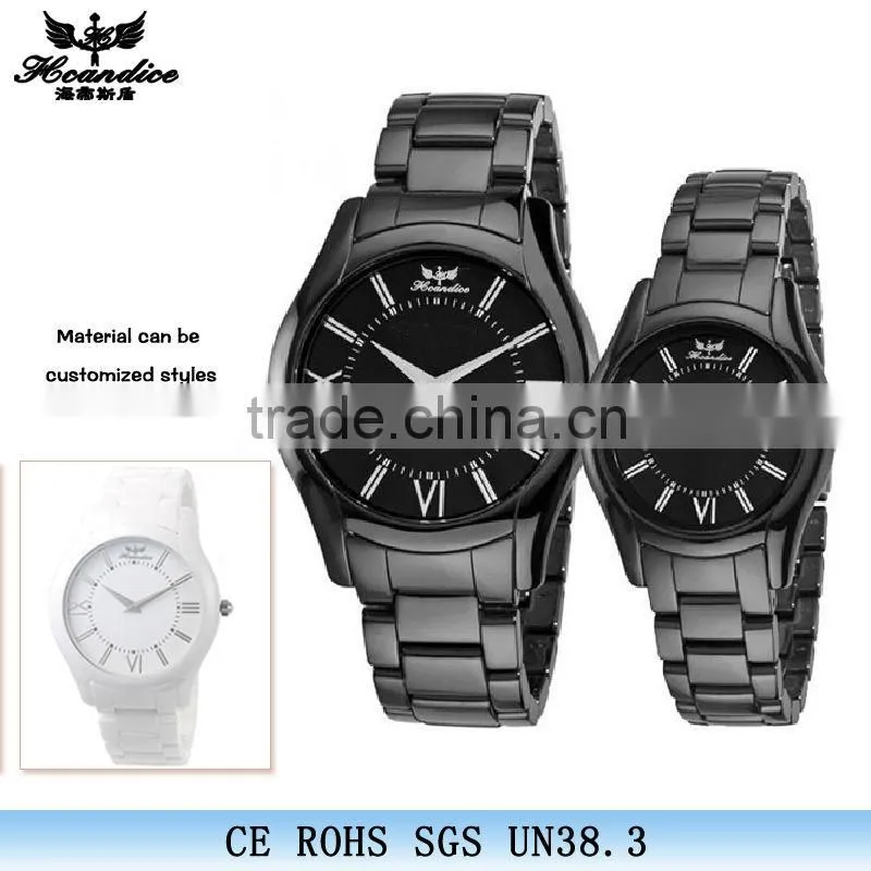 new style fashion black ceramic watch bands